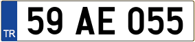 Truck License Plate